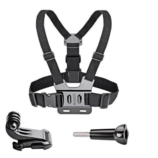 Chest Strap Mount Belt for Insta360 Ace Pro Go3 X3 DJI Action 4 Gopro Hero 11 10 9 Camera Harness For SJCAM Xiao Yi Accessories