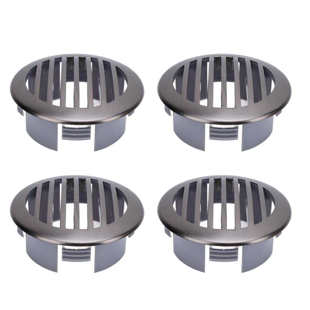 4 Stück 3 Zoll 76 mm RV Luftgitter Deckenlüftung 316 Edelstahl Bootsbelüftungsabdeckung Rundes Luftgitter Gitter für Yacht