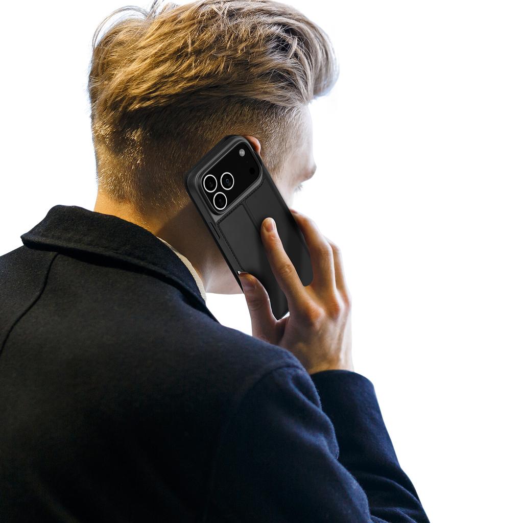 For iPhone 17 Pro Case DUX DUCIS Skin Pro Series Leather Cover Card Holder