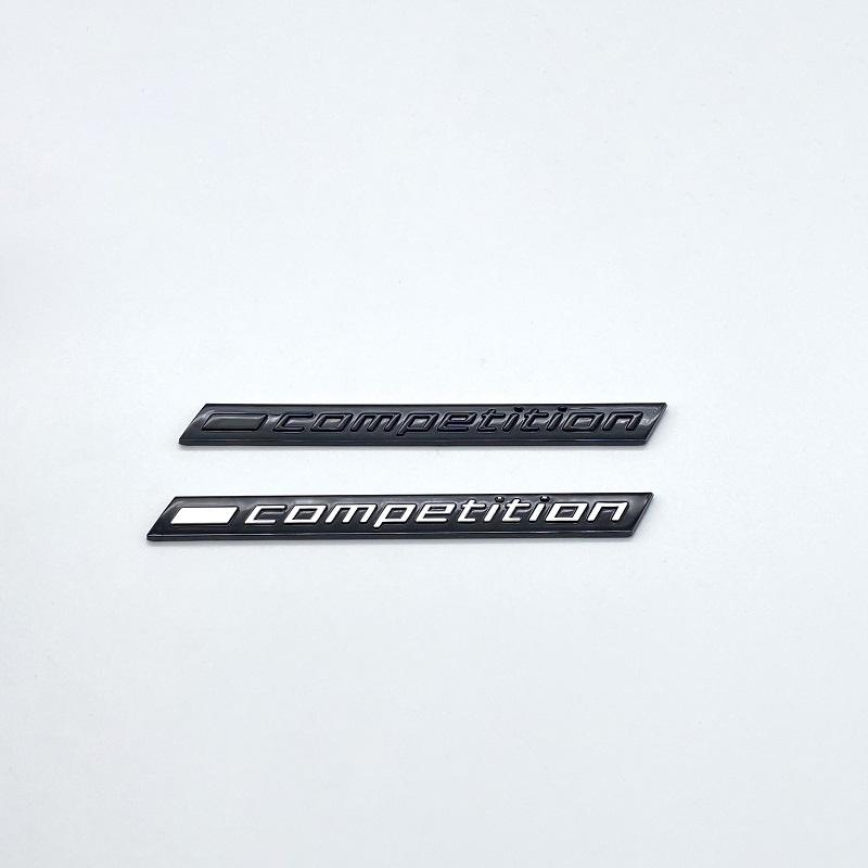 Silver Black COMPETITION Bar Underlined Emblem for BMW Thunder Edition M1 M2 M3 M4 M5 M6 M7 M8 X3M X4M X5M X6M Car Trunk Sticker OT4