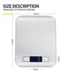 Healthy Diet Electronic Scale, High-Capacity Stainless Steel Weighing Scale with Wear-Resistant Base, Waterproof Moisture-Proof