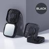 Outdoor Pocket Fan Usb Rechargeable With Vanity Mirror Desktop Square Mute Neck Fan Hanging Folding Handheld Portable Mini Fan