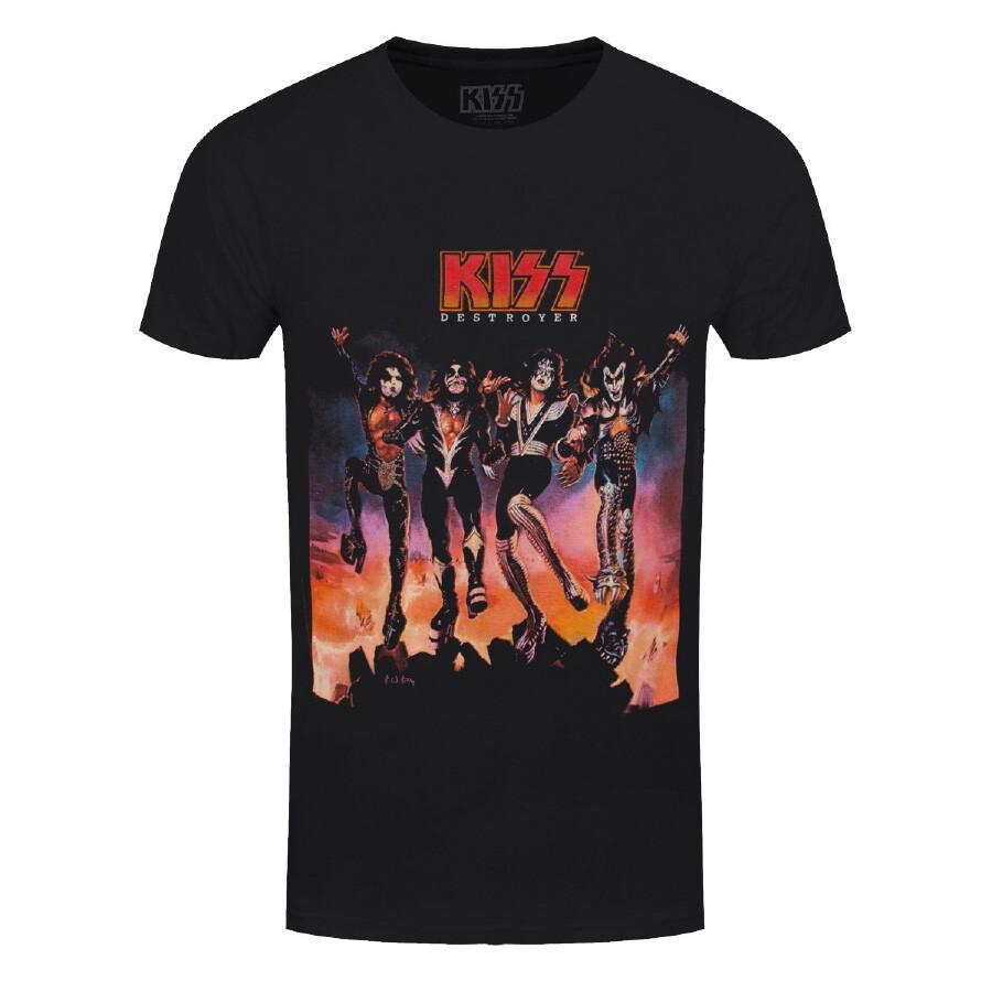 

Kiss T-Shirt Destroyer Rock Band New Black Official 2XL