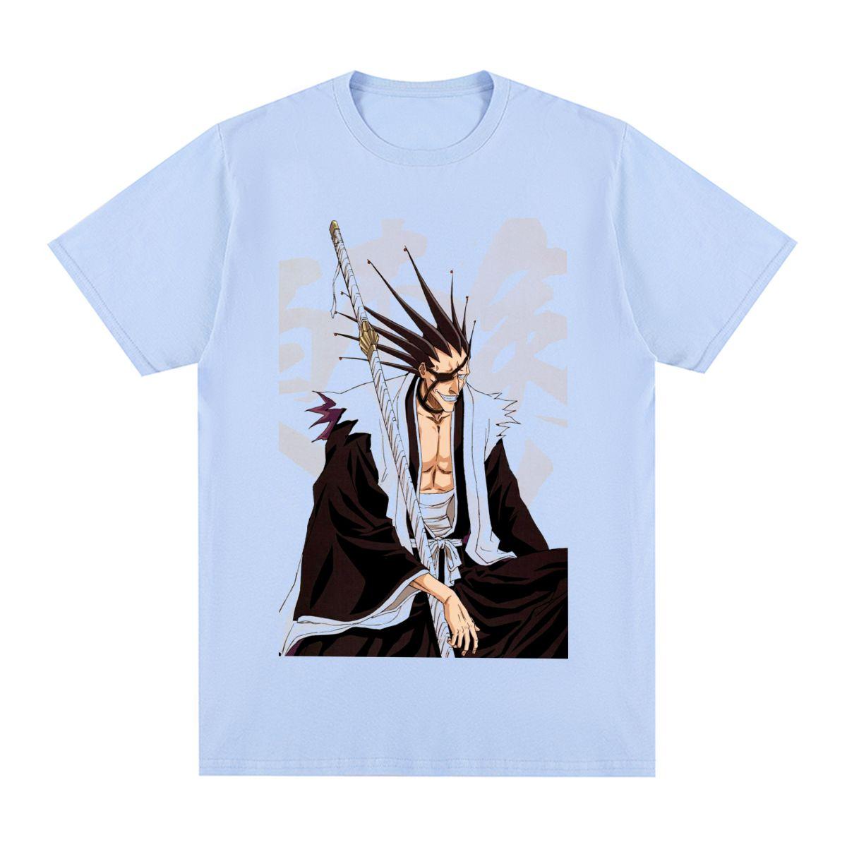 

BLEACH Zaraki Kenpachi Vintage T-shirt Anime Graphic Punk Harajuku Clothing Cotton Men T shirt New Tee Tshirt Womens Tops 4XL
