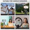 Professional Phone Tripod Mount Adapter Aluminum Cellphone Holder with Adjustable Clamp for Selfie Stick Monopod