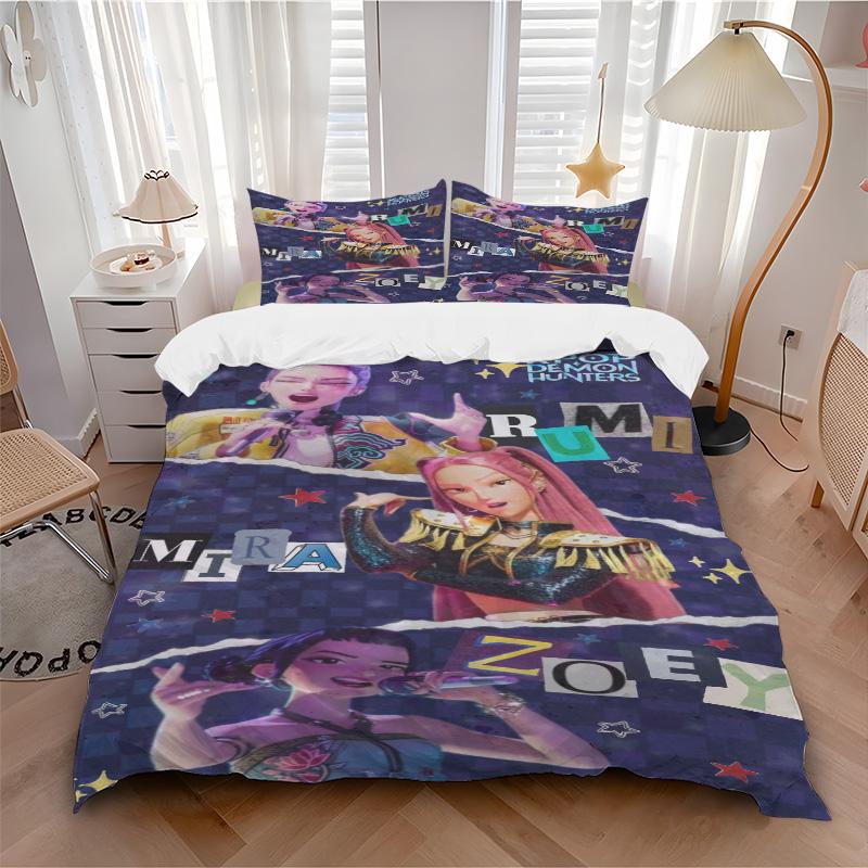 Kpop Stars Bedding 3 Piece Set Hd Print Duvet Cover Pillowcases For Teens Adult Bedroom Decoration Christmas Gift C9211309