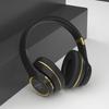 KH20 Earphones Over Ear Bluetooth Headphones Wireless Headset with Built-in Mic Soft Earmuffs Retractable Holder Connecting Audio Cable on Clearance