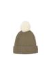 The North Face Pom Pom Cappucho Knit Classic Khaki Kids' Cap, (KF)
