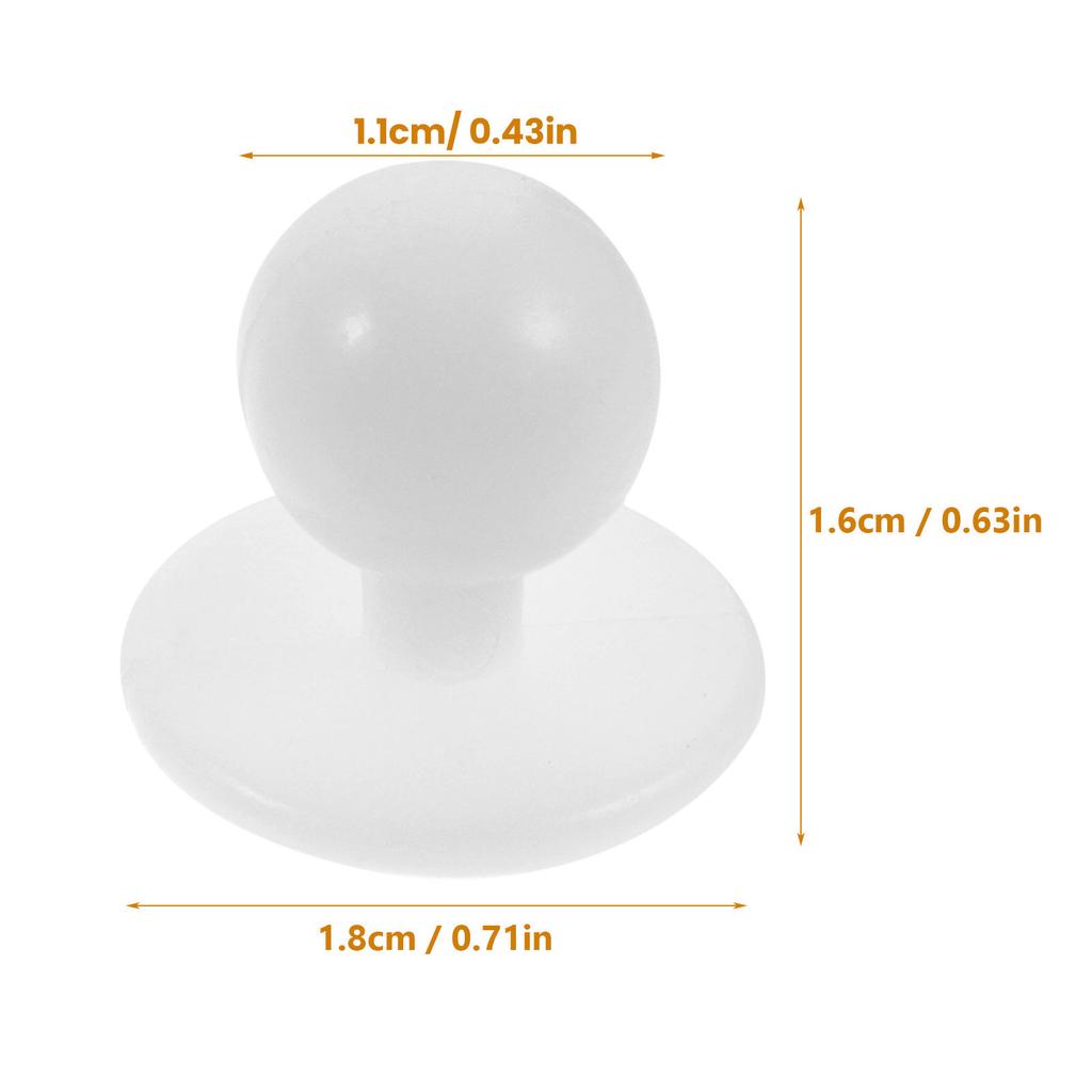 100Pcs Replacement Chef Buttons Wear-Resistant Plastic Buttons for Suit Uniform DIY Sewing Craft Decoration Button Assortment