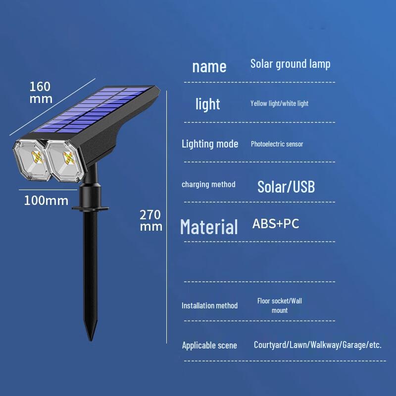 Solar Garden Path LED Spike Light