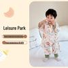 Bamboo Fiber Infant Sleeping Bag - Summer Anti-Kick Gauze Pajamas for Babies