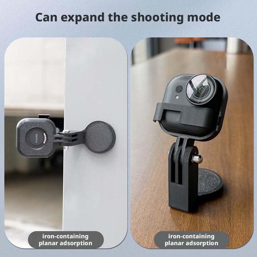 Portable For Insta360 GO Ultra Magnetic Expansion Adjustable Rope Bracket Concealable Quick Release Bracket Base Accessories