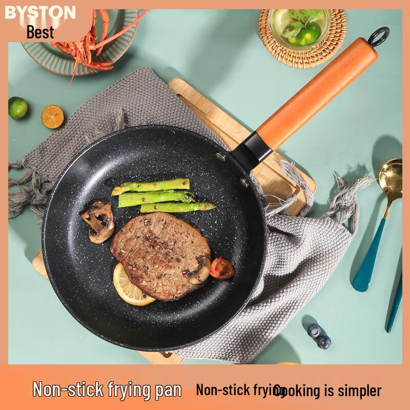 BST-122 Maifan Stone Cast Iron Frying Pan