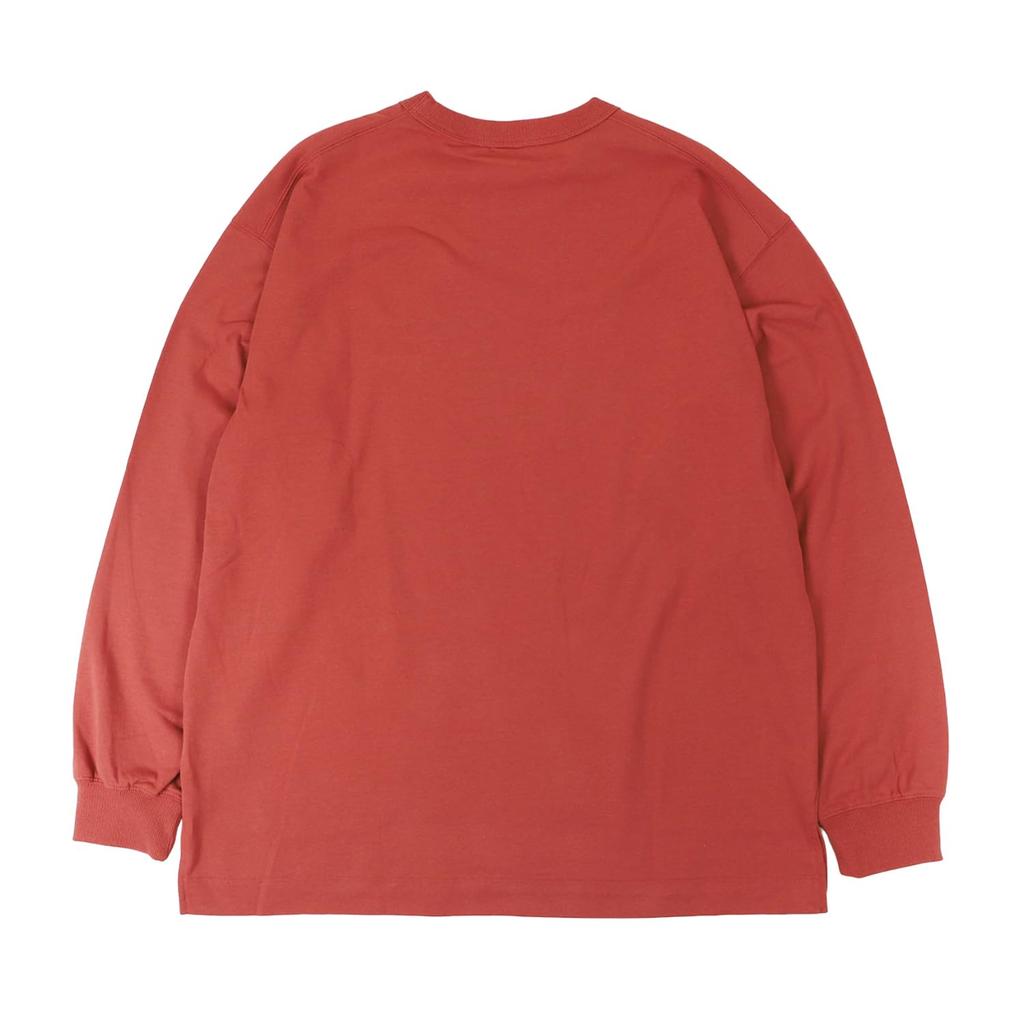 NANGA Men's ECO HYBRID BOX LOGO Long Sleeve T-Shirt, White, Size L