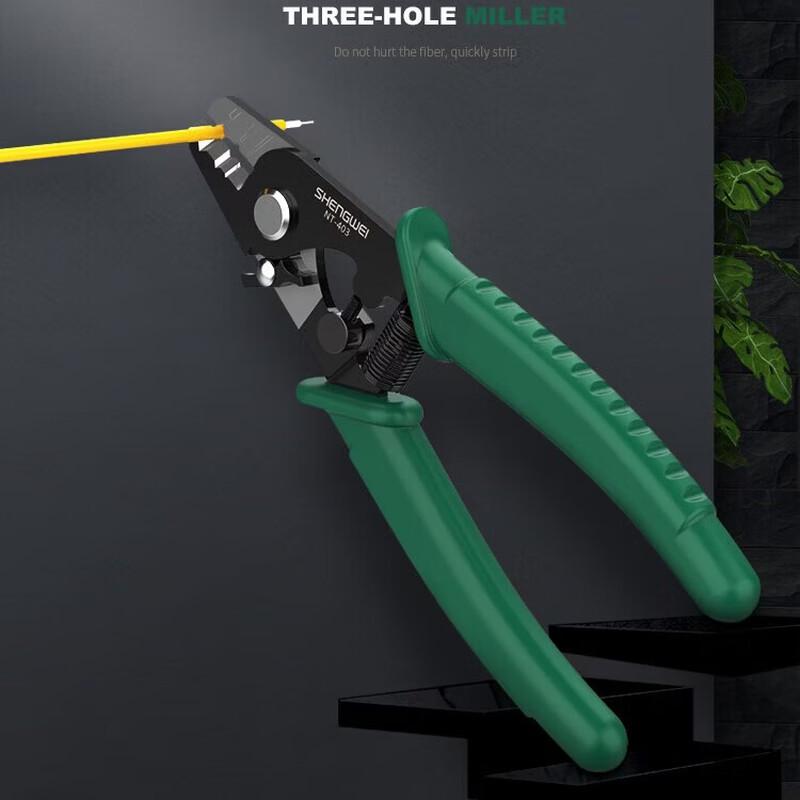 Shengwei 3-Hole Fiber Optic Stripper Pliers