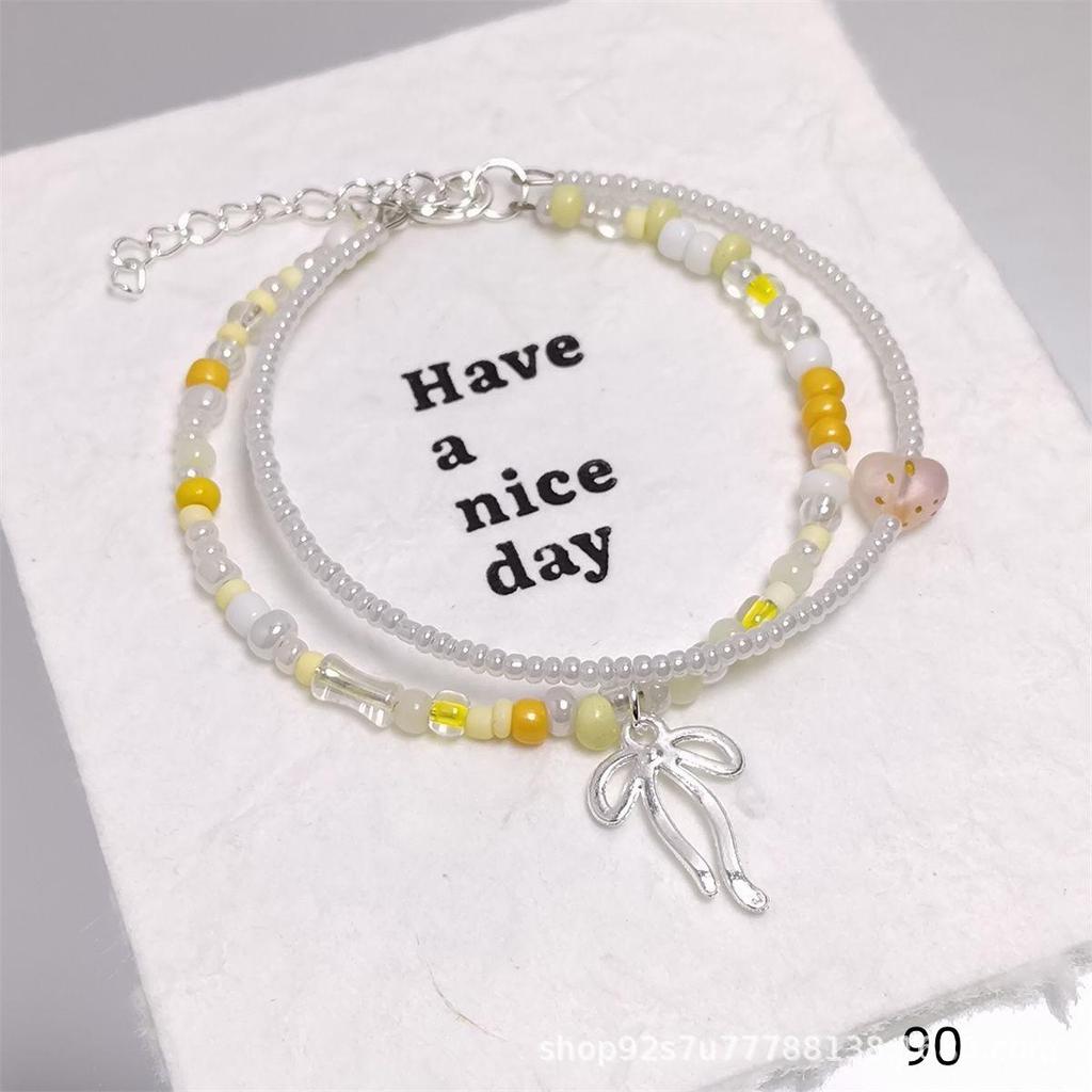 Mori Style Starry Sky Crystal Butterfly Bracelet - Elegant, Versatile Fairy Design for Women and Best Friends