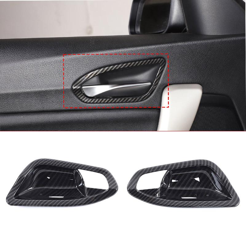 ABS Karbon Fiber Araba Orta Konsol İç Dekorasyon Çıkartması BMW 1 2 Serisi F20 F21 F22 F23 2012-2018 İçin Araba Aksesuarları