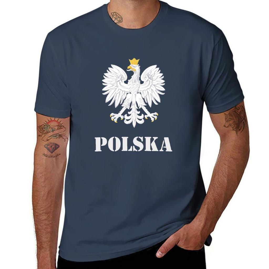 Poland Polish Flag Polish Eagle TShirt Minimalist Graphic Tee Shirt