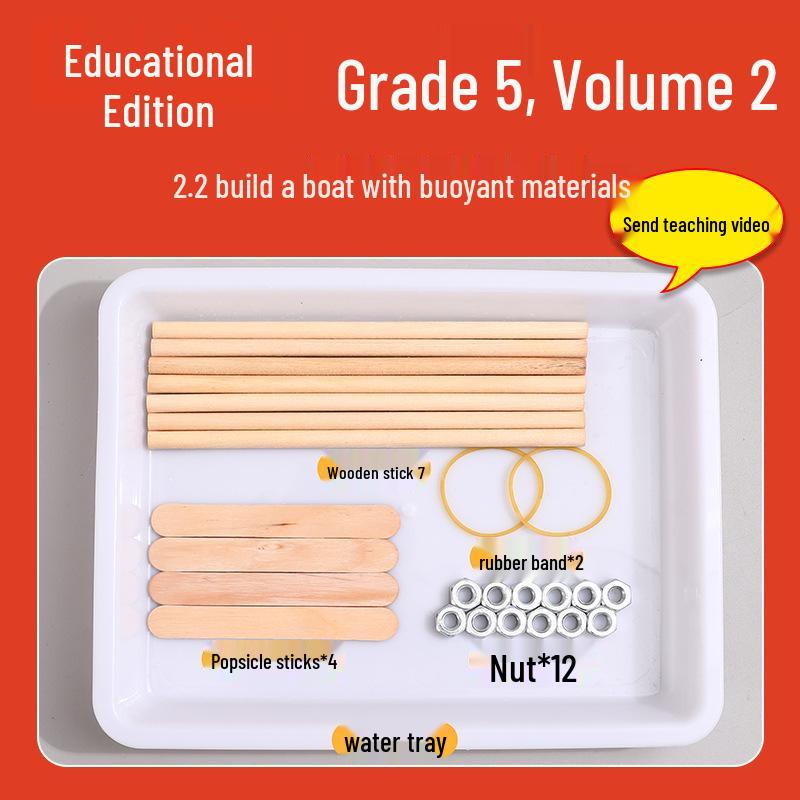 

Набор по науке для пятого класса: Постройте лодку из плавучих материалов