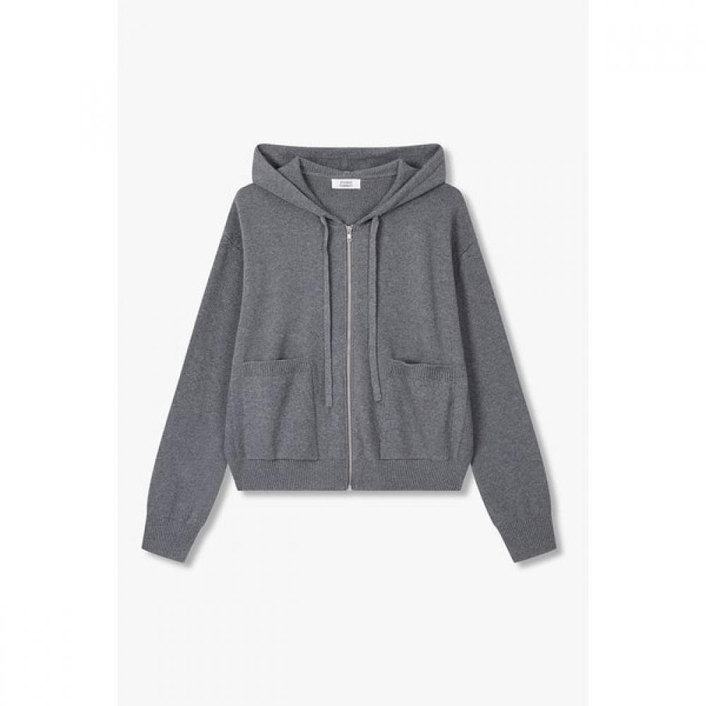 

Studio Tomboy Hooded Zip Cardigan 9176151971 MELANGE GRAY/ONESIZE