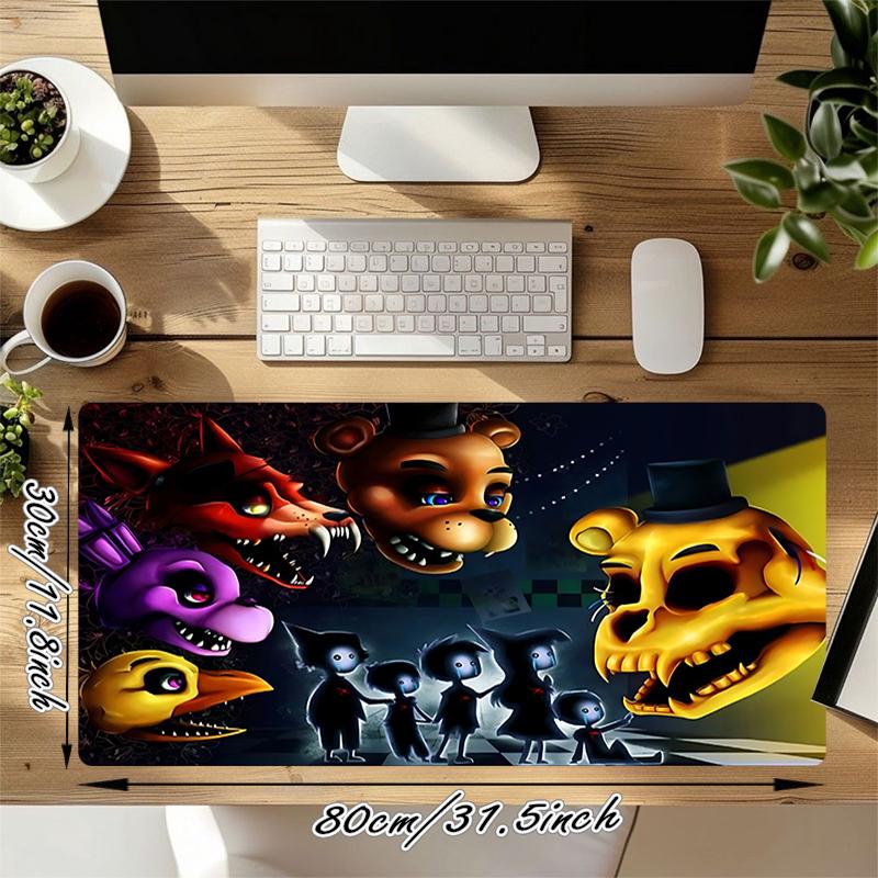 1Pc Five Nights Freddy'S Horror Gaming Mouse Pad Keyboard Desk Mat Non-slip Rubber Lock Edge Waterproof Computer Mousepad for Office Home Decor Y157