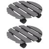 Plant Caddies 2 Pcs Ø30x7,5 Cm WPC