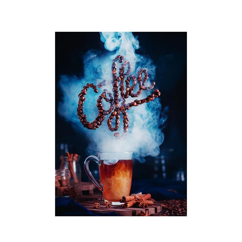 Vintage Hand Ground Coffee Canvas Painting Latte Posters and Prints Bars Kitchen Cafe Wall Art Picture Home Restaurant Decor