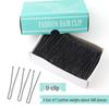 500g Large Pack Black U-Shaped Thickened Wavy Hair Clips