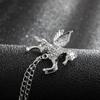 Alloy Wing Horse Chain Brooch Zodiac Pony Pins Women Men Clothing Accessory Suit Lapel Corsage  Year Gift
