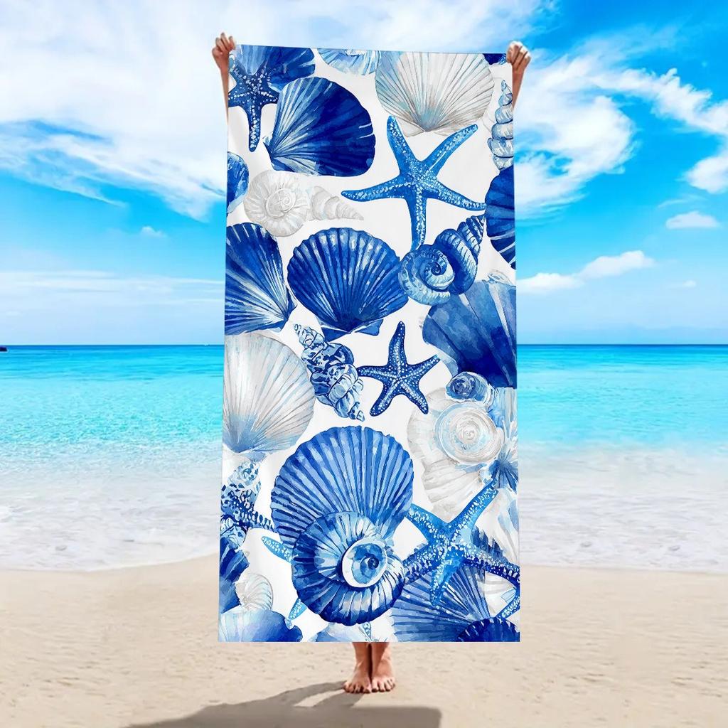 Colorful Dog Cat Paw Print Beach Towel Polyester Quick Dry Sand Free Swim Bath Towel for Pet Lover Summer Beach Pool Travel