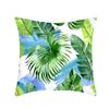 New Nap Pillow Green Leaves Sofa Plush Pillow Case Home Summer Cushion