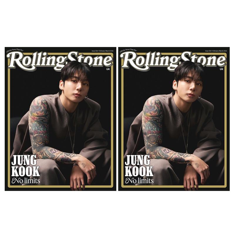 [ПРЕДЗАКАЗ] Rolling Stone UK – выпуск февраль/март 2026 г. (Покрытие: Jungkook) 2pcs