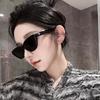 Punk Black Frame Sunglasses Block Glare High Definition Vision Black Shades Glasses Eye Protection Eyewear For Women