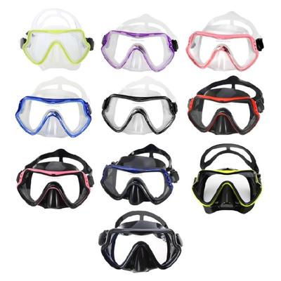 Scuba Snorkel Mask  Freediving Mask Anti-Fog Swimming Goggles Wide View Mask