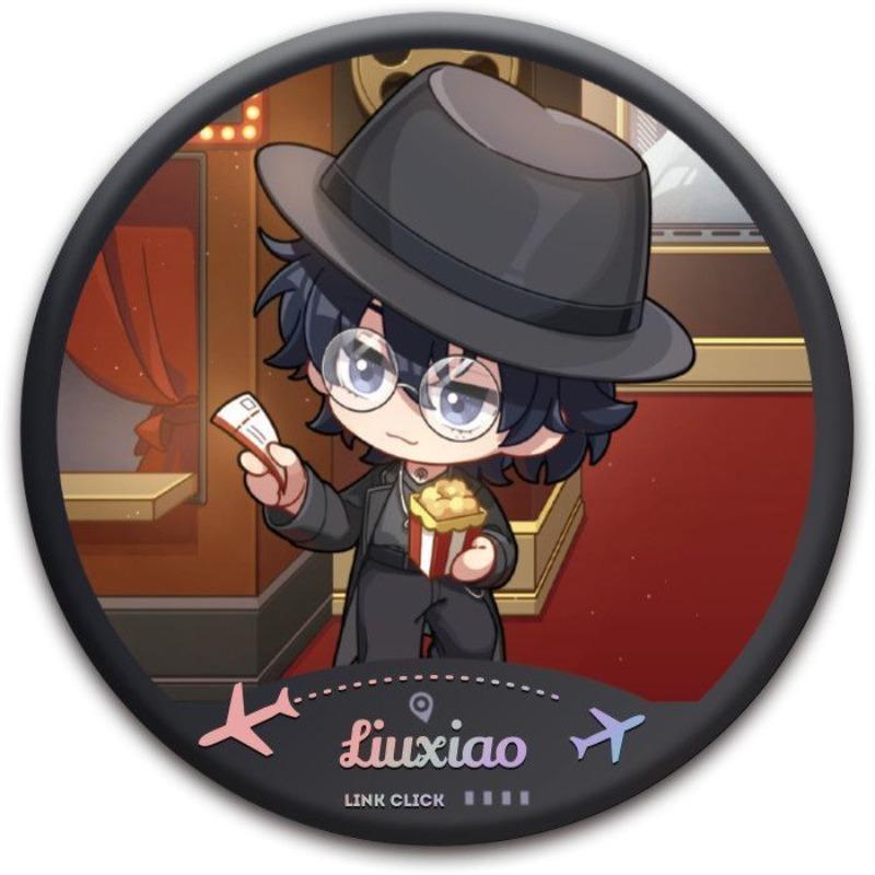 Cute Link Click chibi vein Charles Jo Lucas Yoyo merchandise, new creative anime cartoon pattern fashion decorative brooch badge