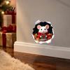 Creative Christmas Gifts for Friends 3D Hole Illusion Mouse Wall Sticker, Peel And Stick Waterproof PVC Self Adhesive Art Decal Window Glass, Festive
