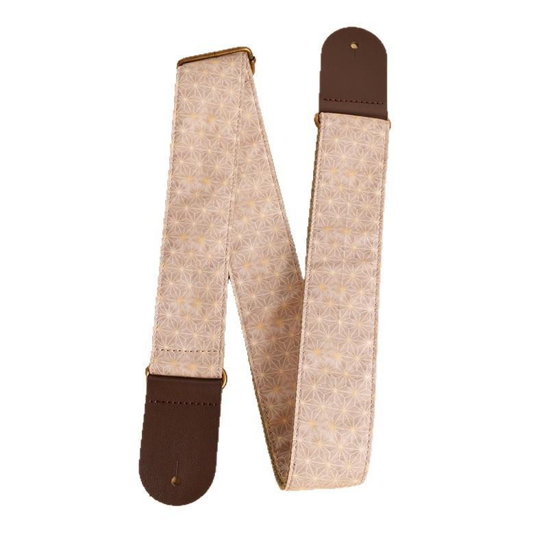 Luo Jin Star Pattern Guitar Strap PO-092 - Classic Buckle Design