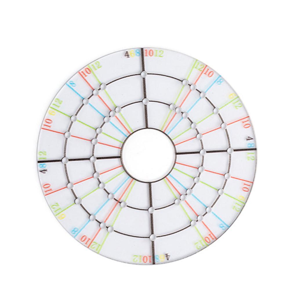 Circular Clay Ceramic Throwing Trimmer Tool Rotary Clay Measuring Trimming Tool Clay Template Tool