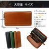 Jxleichi Long Made with Genuine Tochigi YKK Vertical Card Holds 25 Coin Crafted by Top Wallet Ideal for Men and Ideal for Good Fortune Men's Wallet,