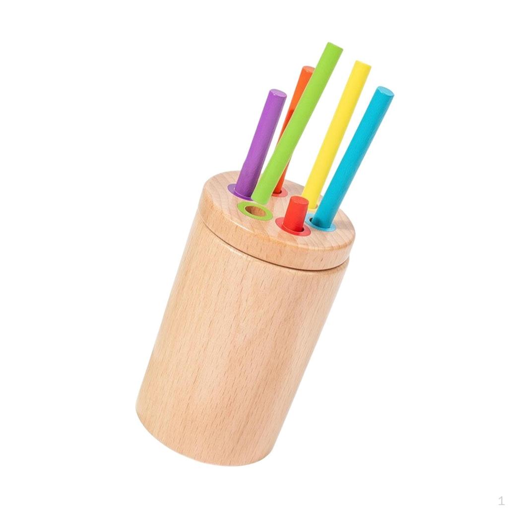 Wooden Sorting Toy with Storage Box Sensory Educational Shape Sorter for Young