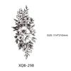 Waterproof Black & White Sketch Flower Half Sleeve Tattoo Stickers