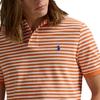 Polo Ralph Lauren Color Block Striped Logo Embroidered Short Sleeve Polo Shirt Men Tops Orange MNPOKNI1N821163-820