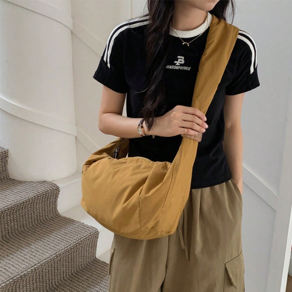 Universal Oblique Dumpling Bag For Boys And Girls Lightweight Versatile Shoulder Bag