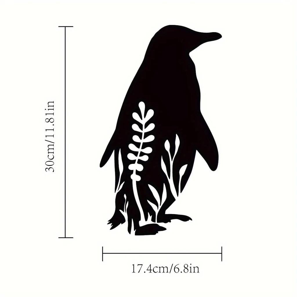 1pc Penguin Metal Wall Art Charming Metal Wall Décor for Home, Ideal for Kitchen, Bathroom, Living Room, Bedroom, and Gift Ideas