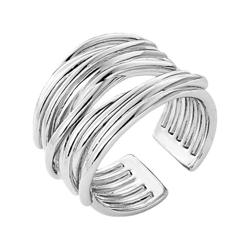 

Retro Multiple Layer Twist Adjustable Finger Rings Metal Comfortable Fit Accessory 1