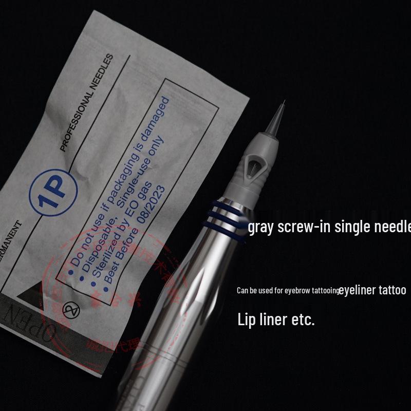 Xia Meng Eyebrow Embroidery Single Row Gray Screw Microblading Needle