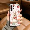 Cute R-Rabbit P-Peter Black Soft Silicone Phone Case for Samsung Ultra S25, S24, S21, S22, S23, S30, Plus, FE, Lite
