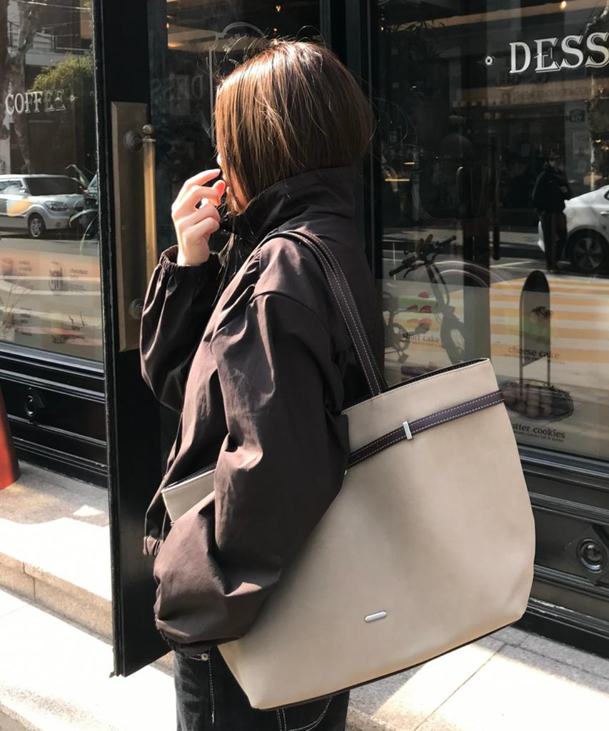 David Jones Bastille Belted Shopper Shoulder Suede Bag_Hot Chocolate (Cm8461)