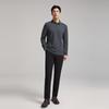 Men's Washable Wool Long-Sleeve Polo Shirt