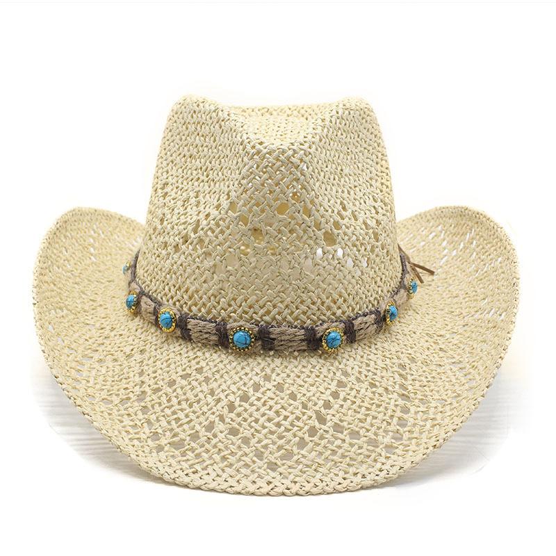 Vintage Folk Straw Hat With Ruffled Edge For Outdoor Sunshade And Casual Wear